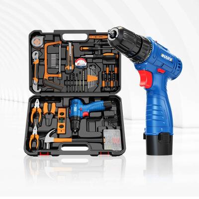 China WHAMX Multifunctional Blue Cordless 12v Power Electric Drill Set WM-SDZ-01 for sale