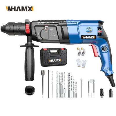 China Cheap 3 Functions WHAMX Hammer Small Lightweight Hammer Drill Machine Price Power Drills Hammer for sale