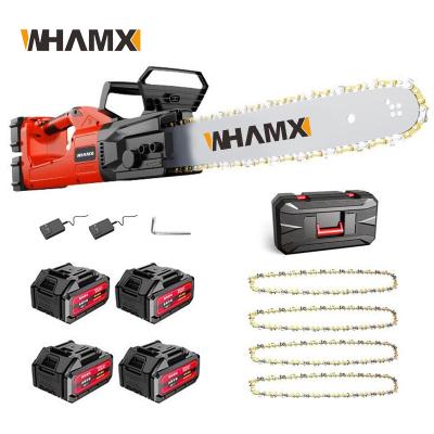 China Battery Life Cordless Chainsaw Cheap Price Folding Portable Handle WHAMX 1200W 180 Minutes for sale