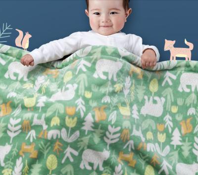 China 100% Polyester-Karikatur-Druck-Decke, Flanell-Baby-Decke für Kinder/neugeborenes Baby zu verkaufen