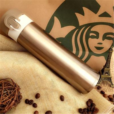 China Sustainable High Quality Popular Design Customized Stainless Steel Bounce Cover Thermos Vacuum Flasks Water Bottle for sale