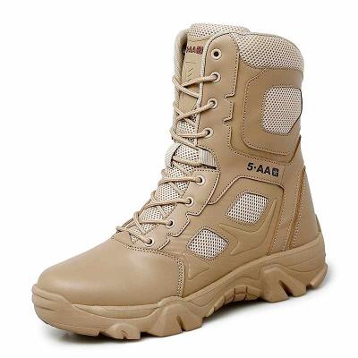 China Anti-Smell Luxurious Elegance High Top Botas Altas Militares De Trabajo Seguirdad Invierno Hombre With Muscle Cow Non-slip Outsole for sale