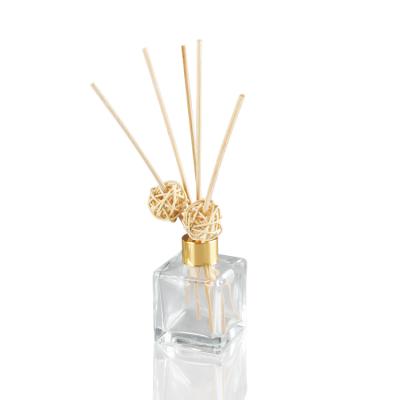 China Gift & Craft 50ml 100ml 200ml Square Glass Bottle Aromatherapy Aroma Reed Diffuser Bottle for sale