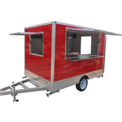 China Vegetable Processing Plant Low Cost Fully Equipped Concession Food Trailer Truck / Mobile Bus Restaurant For California USA for sale