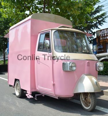 China Winery Mobile Retro 3 Wheel Food Truck Motorcycle For Food Sale for sale