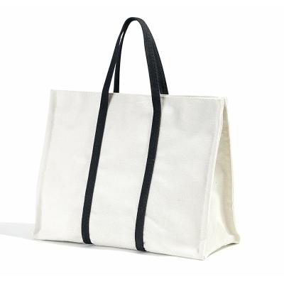 China Soft-Loop Tote Bag Cotton Shopping Canvas Custom Made Eco Friendly Tote Bag for sale