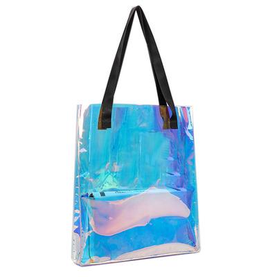 China Factory Reusable Shopping Bag Laser Handled PVC Reusable Packaging With High Quality And Best for sale