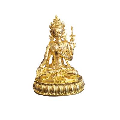 China China Artwork Decoration Brass Buddha Statue Manjusri White Buddha Statue Home Incense Hot-selling Worship for sale