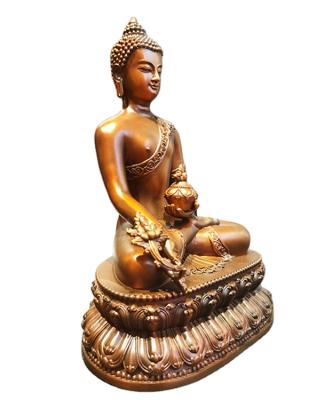 China China Intangible Bronze Pharmacist Statue Pharmacist Buddha Ornament Pure Copper Crafts for sale