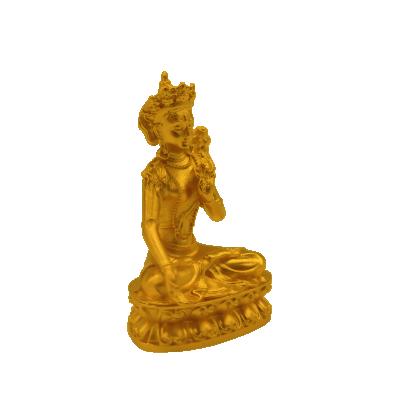 China Decoration Buddha Sculpture Gold Buddhist Sitting Buddha Statue For Home Decor for sale