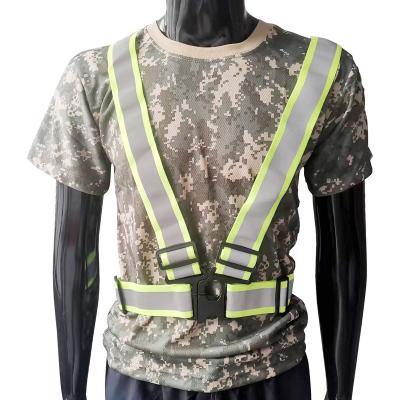 China High Visibility Reflective Safety Vests Working Vests Shoulder Straps Belts Stretch High Visibility Outdoor Wear Cycling Suspenders for sale