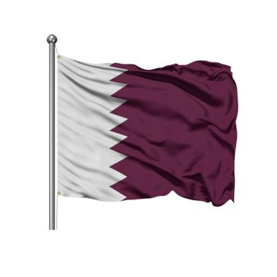 China Health Care Institutes Support Custom Qatar World Cup Services Customized Hand Waving Polyester Fiber Flag for sale