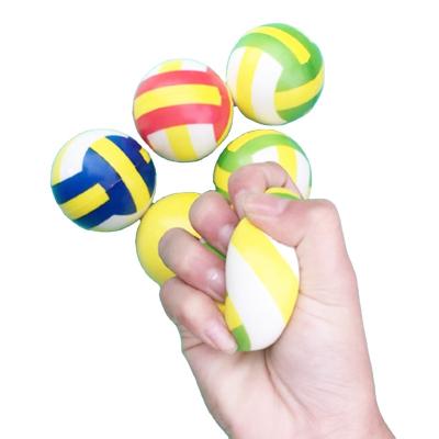 China All Customized Logo Release Pressure Volleyball PU Stress Ball Anti Stirring Stress Ball for sale