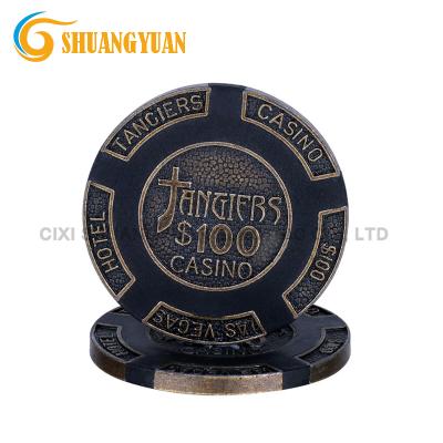 China 16g Tangier Metal Zinc Alloy Poker Chip for sale