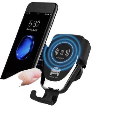 China New Arrivals Q12 High Speed ​​Car Wireless Charger Station Charging Stand QI Stand Auto-sense Wireless Smart Charger 10W for sale