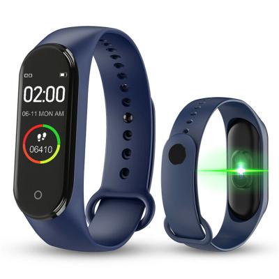 China M4 Touch Screen Smart Watch Black Box Tooth Smart Watch Bracelet Wristband Green Waterproof Blue Heart Rate Monitor Sport for sale