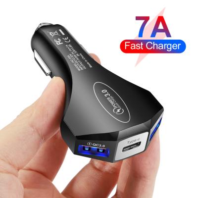 China Choice Type C Quality Car Charger USB Car Charger Car Phone Mobile Phone 7A Fast Charging Charger for sale