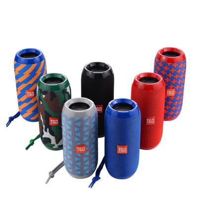 China No Loud Music Mini BT Studio Speaker Audio Box TG117 Waterproof Portable Wireless Outdoor Column Loudspeaker With TF Card FM Radio for sale