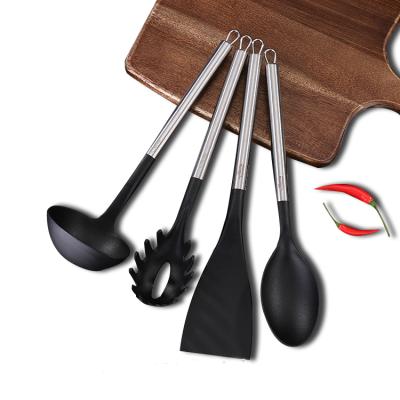 China Home and Kitchen Accessories Kitchen Heat Resistant Nylon Utensils Cheap Wholesale Cooking Spatula Set for sale