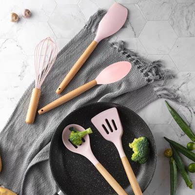 China Viable Kitchen Accessories Instruments Silicone Utensils Cooking Silicone Kitchen Utensil Set Kitchen Utensils Sets for sale