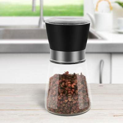 China Hot Selling Viable Stainless Steel Ceramic Burrs Manual Amazon Spice Mill Gravit Gravity Salt and Pepper Mill Grinder for sale