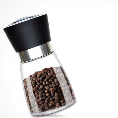 China Viable Hot Selling Manual Pepper Mills Glass Pepper Grinder Amazon Spice Grinder Pepper Mill Salt for sale