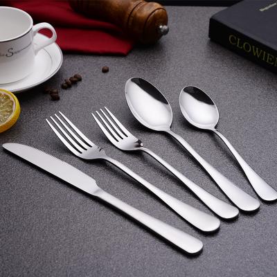 China Viable Wedding Gift Dessert Gold Flatware Kitchen Cutlery Fork and Spoon Set Cutlery Stainless Steel for sale