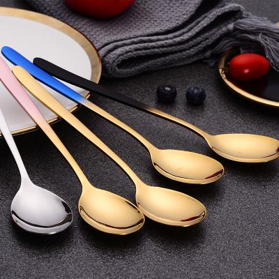 China Viable Wholesale Multifunctional Korean Stirring Cutlery Wedding Souvenirs Party Coffee Tea Spoon Set 304 Stainless for sale