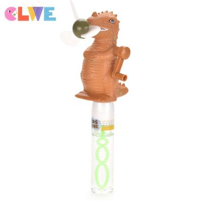 China ABS Handheld Novelty Magic Wand Fan+bubble Design Dinosaur Fan Bubble Stick Surprise Gift For Hand Held Fan Animal Bubble Stick Bubble Wand kids dinosaur feature hand for sale