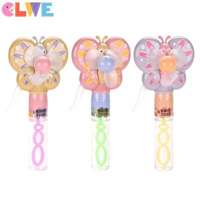 China Handheld Magic Wand ABS Plastic Fan +bubble Design Butterfly Surprise Gift For Kids Bubble Fan Bubble Butterfly Feature Bubble Stick Animal Bubble Wand Held In hand held in stick hand for sale