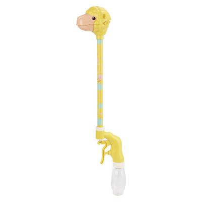 China Summer hot sale squirt gun kids outdoor toys cute yellow alpaca water gun toys for kids ABS plastic water gun for child 77102-4 for sale