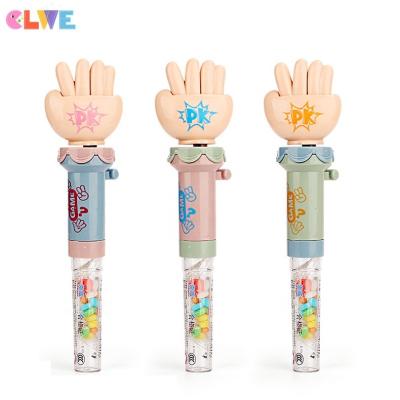 China High Quality ABS Parents Kids Intelligence Plastic Candy Toy Children Educational Interaction Candy Toy Rock-Paper-Scissors Play Candy for sale