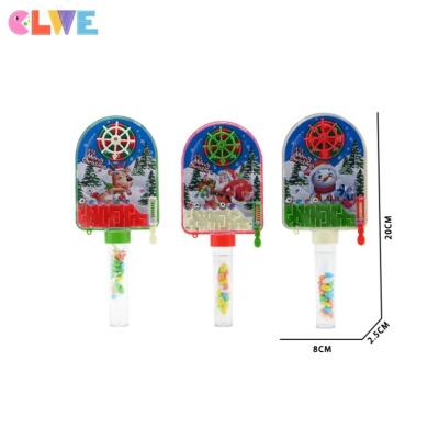 China Tablet Candy Is Optional To Add Or Not Surprise Christmas Gift For Children Mini Indoor Outdoor Toy Candy Good Quality ABS Game Pinball Games Maze Puzzles Candy Toys for sale