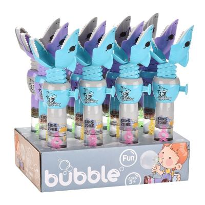 China Hot Sale Extendable Animal Grabber Spring Manipulator Toy Shark Bite Telescopic Bubble Wand Shark Bite Grabber and Bubble Magic Wand for sale