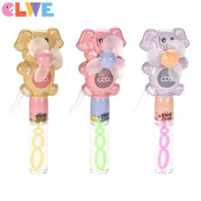 China Handheld ABS Plastic Handheld Fan Good Quality Magic Wand Fan +bubble Design Elephant Bubble Stick Animal Surprise Gift for Bubble Stick Bubble Wand kids elephant hand fan for sale