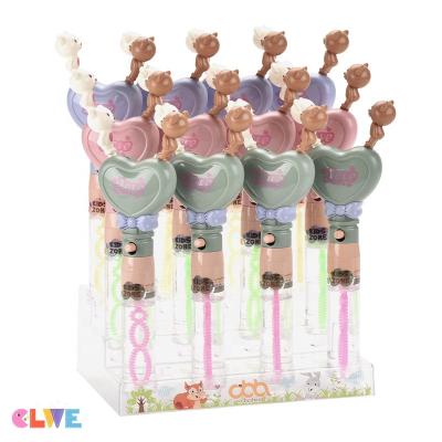 China Tablet candy is optional to add or not summer hot sale good quality ABS bubble toys bears kissing bubble toys baby bubble stick toys children magic wand for sale