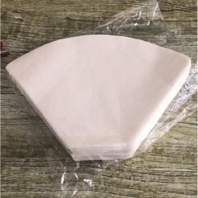 China Sector Shape 102# 104# Modern White Color Coffee Filter Paper For Smart Coffee Cup for sale