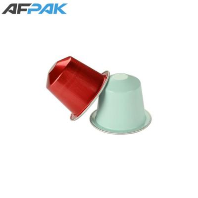 China Shanghai AFPAK Aluminum Material Empty Nespresso Coffee Aluminum Pods for sale