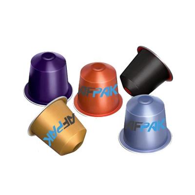 China Aluminum Material Shanghai AFPAK Nespresso Coffee Aluminum Empty Capsules for sale