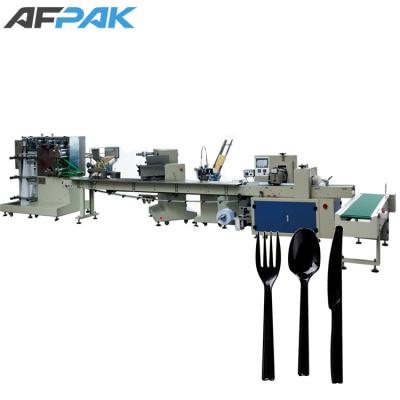 China Automatic Food Shanghai AFPAK Spoon Set Packing Machine for sale