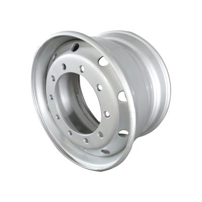 China Normal steel disc material380CL low price sale trailer truck tubeless wheel for tubeless tires en venta