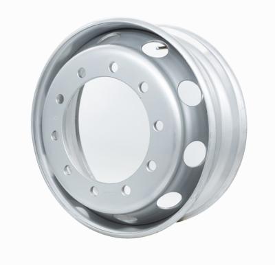 Κίνα 9.00x22.5 heavy truck wheel with different offset and PCD duct hole for tire 12R22.5 13R22.5 22.5x9.0 προς πώληση