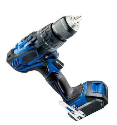 China High Grade 18V 40 N.m 2Ah 13mm Impact Drill Keyless Electric Cordless Power Drill for sale