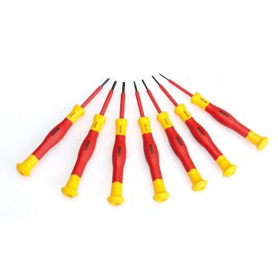 China TPR 1.5x50mm VDE 1000V Insulated Electrician Precision Screwdriver Slotted for sale