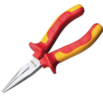 China Best Price 6 Inch MULTI FUNCTIONAL VDE Insulated Long Needle Nose Pliers for sale