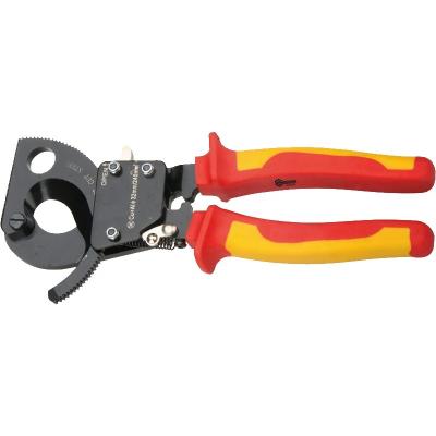 China 1000V Cut Insulated VDE Ratchet Cable Wire Cutter For Cutting Electrical Wire Up To 240MCM for sale