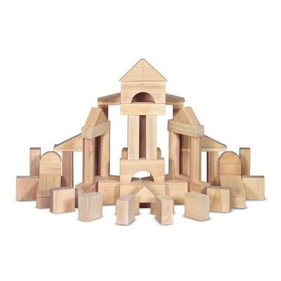 China DIY TOY Wood Building Blocks with Storage Wooden Tray, Developmental Toy, 60pcs, 5.25