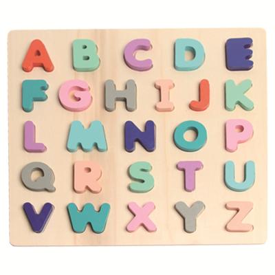 China DIY TOY New Design Learn Baby Educational Enlightenment 26 Letter Number Puzzle 3-6 Years Old Children's Toys Logarithmic Board for sale