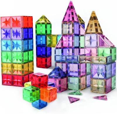 China Star-Shape Design 108pcs Magnetic Building Forming Convenient And Ability 2022 Logic New Tiles BPA Free Magnetic Blocks Educational Toys Children for sale