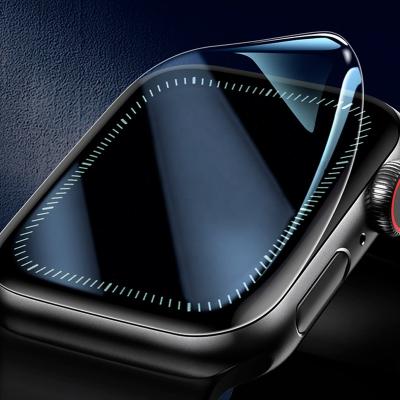 China Watch Film For Apple Iwatch Series Bubble Toughness TPU Cover Watch Highly Sensitive Self-disappearing Fullscreen Film For Apple Iwatch for sale